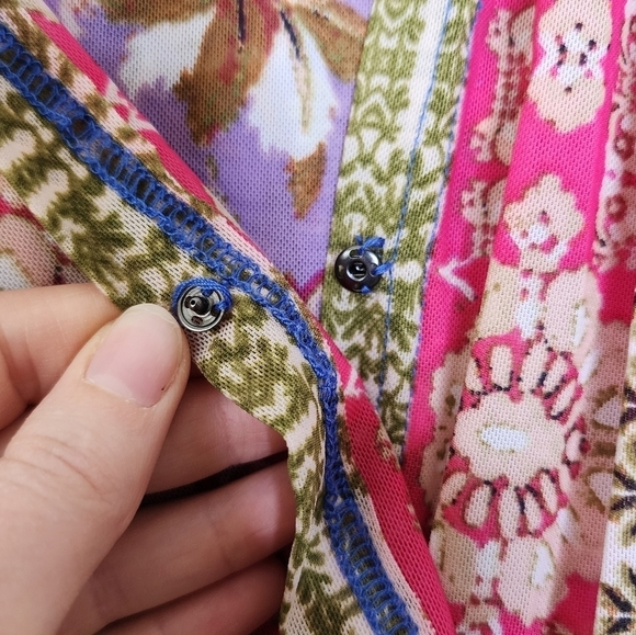 Free People Floral Mesh Blouse XS - Picture 8 of 8